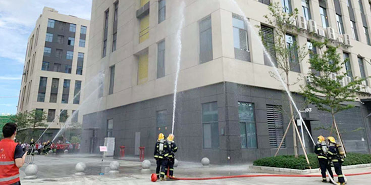 舉行2021年度上半年消防演習